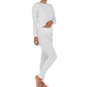 NEW 2Pc 3X (22) Women's FOTL White Waffle Thermal Underwear Set